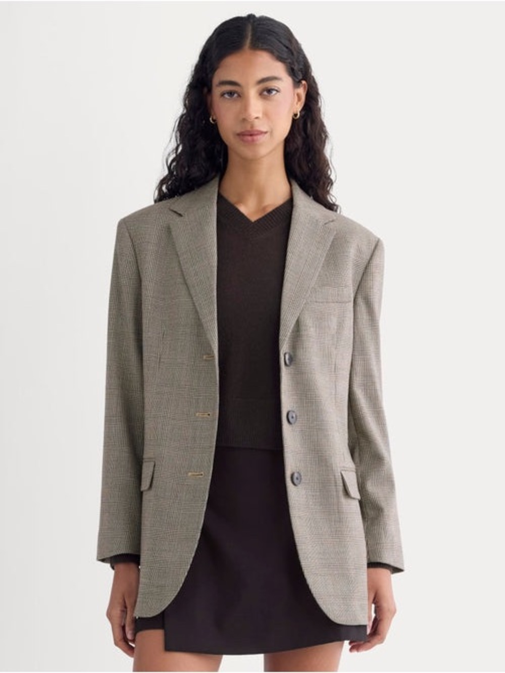 NWT Everlane Khaki Oversized Blazer in Tailor Twill, Size 10